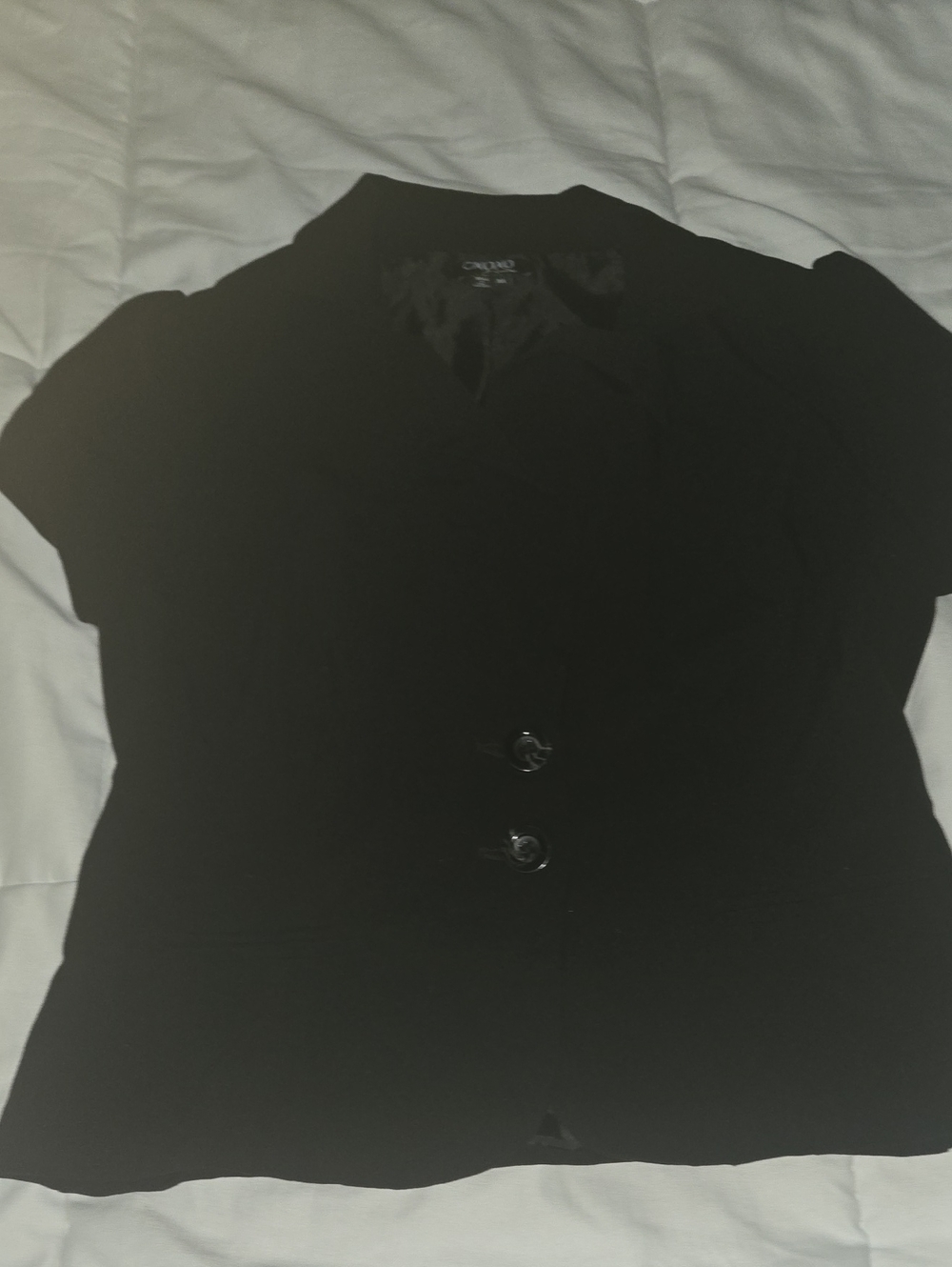 XOXO Black Satin-Lined Jacket
